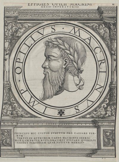 El emperador romano Macrino de Artist Unknown