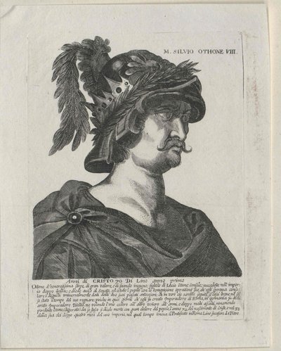 Emperador romano Otho (huella) de Artist Unknown