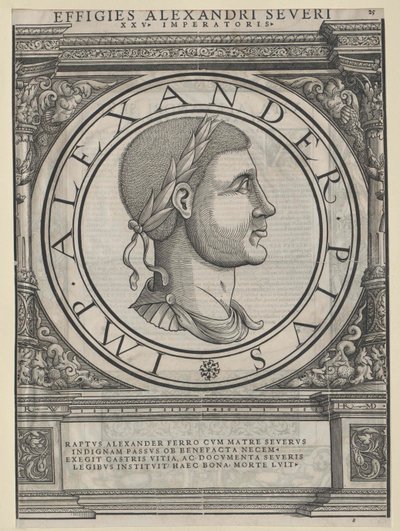 El emperador romano Severo Alejandro de Artist Unknown
