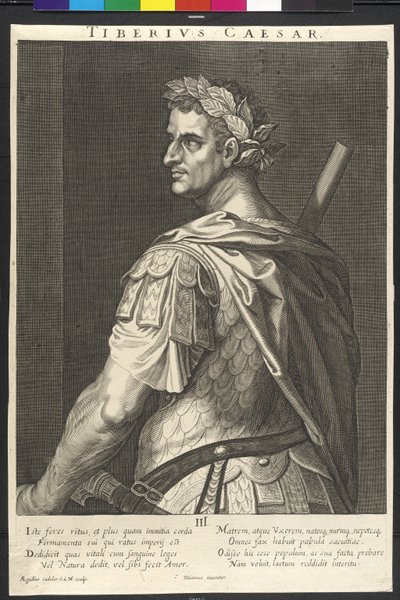 El emperador romano Tiberio de Artist Unknown