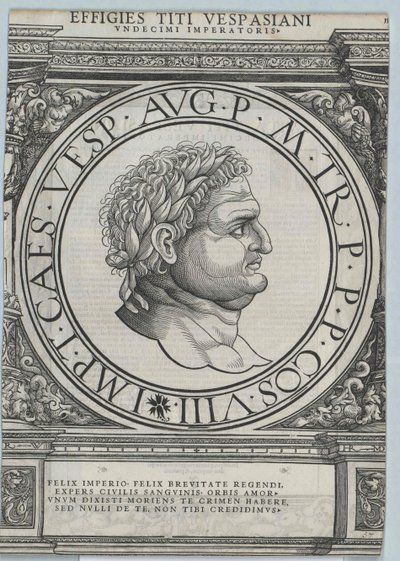 El emperador romano Tito de Artist Unknown