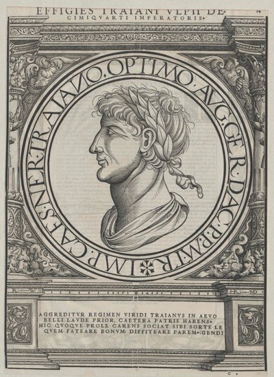 El emperador romano Trajano de Artist Unknown