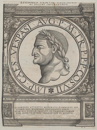 Roman emperor Vespasian de Artist Unknown
