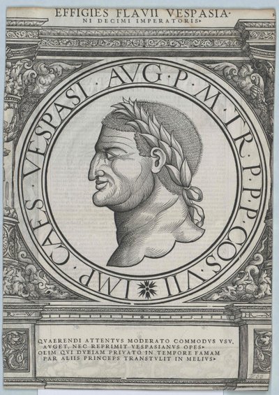 Roman emperor Vespasian de Artist Unknown