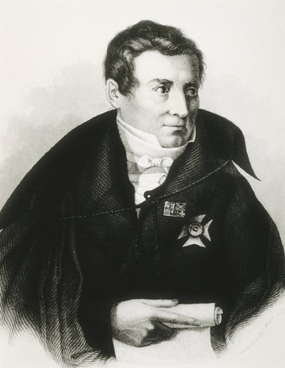 SCHLEGEL, August Wilhelm von (1767-1845). Teórico alemán del Romanticismo. Litografía. de Artist Unknown