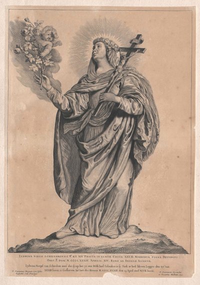 Santa Lidwina de Schiedam de Artist Unknown