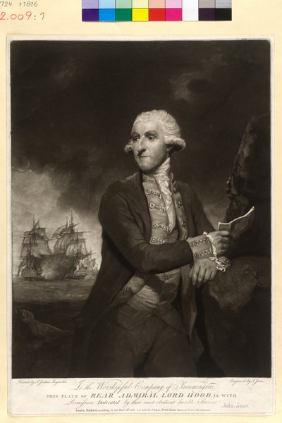 Samuel vizconde Hood de Artist Unknown