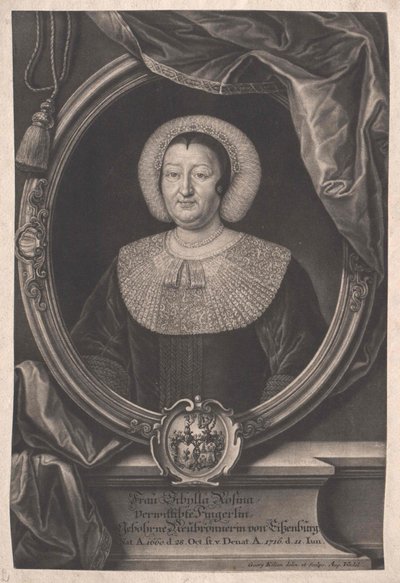 Sibylla Rosina Neubronner (imprimir) de Artist Unknown