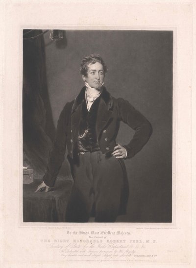 Sir Robert Peel de Artist Unknown