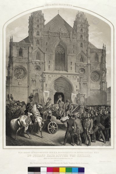 El 12 de marzo de 1853 en Viena de Artist Unknown