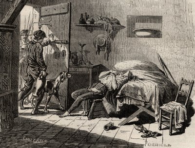 La muerte de Condorcet en la cárcel el 28 de marzo de Artist Unknown