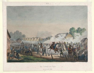 El combate de Tabor el 6 de octubre de 1848 de Artist Unknown