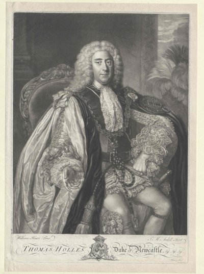 Thomas Pelham-Holles Duque de Newcastle de Artist Unknown