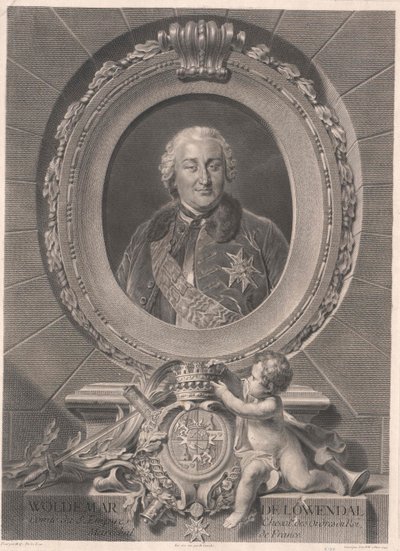 Valdemar conde Loewendal (impresión) de Artist Unknown