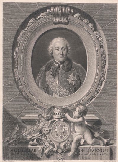 Valdemar conde Loewendal (impresión) de Artist Unknown