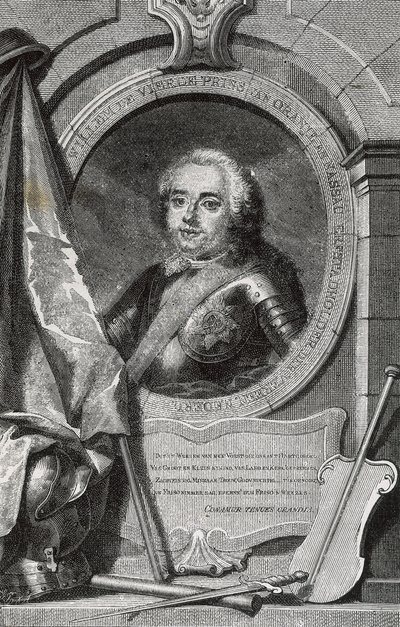 WILLIAM IV (1711-1751). Primer estadista hereditario de los Países Bajos. Grabado. de Artist Unknown