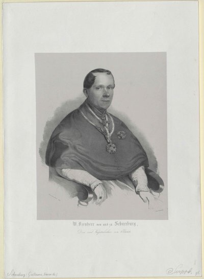 Wilhelm barón de Schneeburg a Salthaus y disco de Artist Unknown
