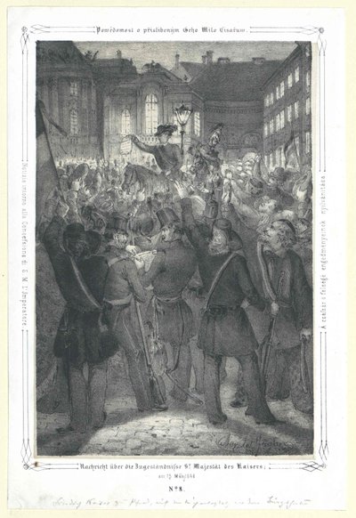 Palabra a través de la concesión Señor majestad del emperador a 15 de mayo 1848 de Artist Unknown