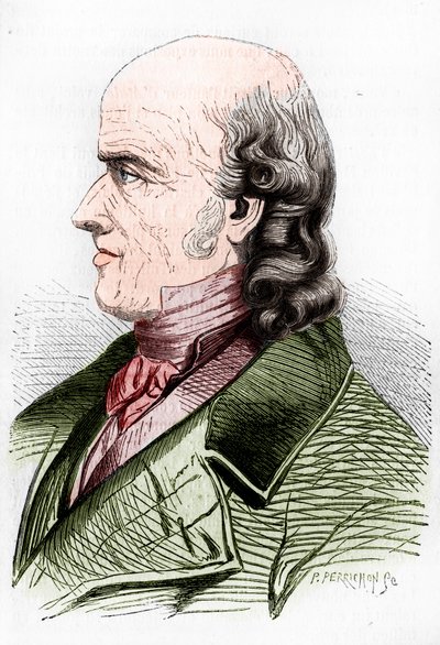 Retrato de Samuel Hahnemann, padre de la homeopatía. de Artist Unknown