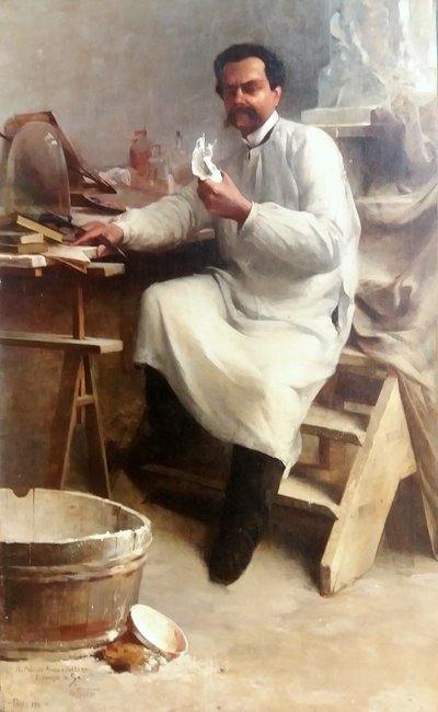 Retrato del pintor y escultor Eduardo de Sá de Artur Timoteo da Costa