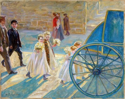 Funeral de un niño. 1909 de Arturo Fittke