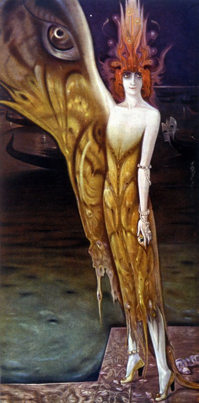 Retrato de la marquesa Luisa Casati (1881-1957), realizado por Arturo Martini (1885-1947) en 1912. de Arturo Martini