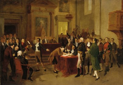 Firma de la Declaración de Independencia de Arturo Michelena