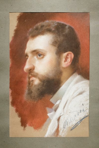 Retrato de Vittorio Guaccimanni, Arturo Moradei (pastel sobre papel) de Arturo Moradei