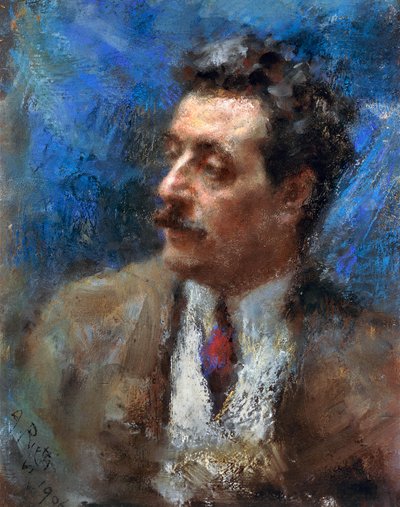 Retrato de Giacomo Puccini de Arturo Rietti