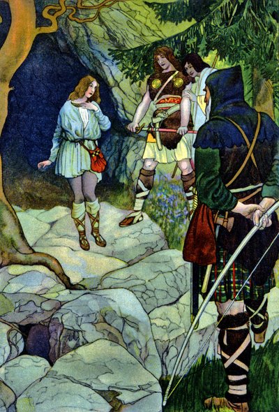 Cymbeline, obra de William Shakespeare, c.1880 (impresión) de Artus Scheiner