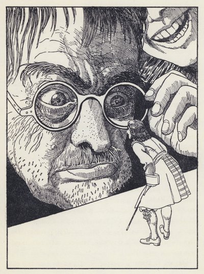 Ilustración para Los Viajes de Gulliver de Jonathan Swift de Artus Scheiner