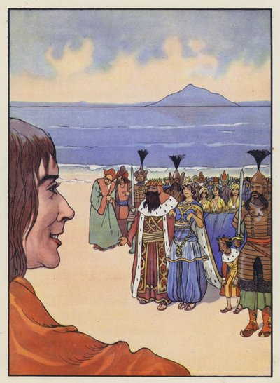 Ilustración para Los viajes de Gulliver de Jonathan Swift de Artus Scheiner