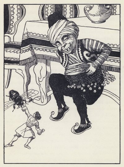 Ilustración para Los viajes de Gulliver de Jonathan Swift de Artus Scheiner