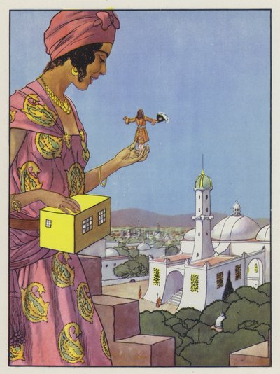 Ilustración para Los Viajes de Gulliver de Jonathan Swift de Artus Scheiner