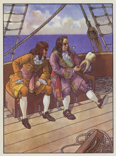 Ilustración para Los viajes de Gulliver de Jonathan Swift de Artus Scheiner