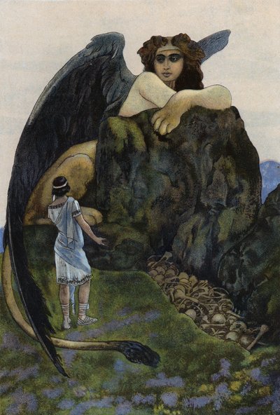 Edipo y la esfinge de Artus Scheiner