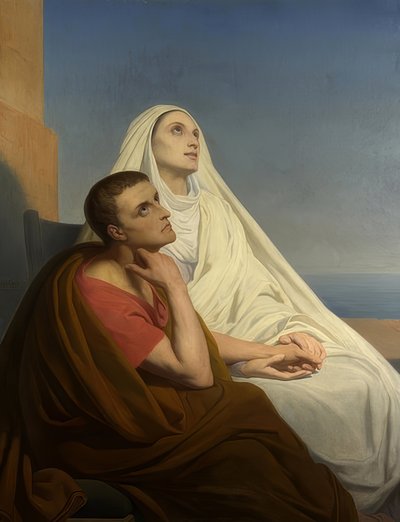San Agustín con su madre Mónica de Tagaste. 1854 de Ary Scheffer