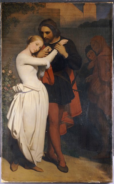 Fausto y Margarita en el jardín, 1846 de Ary Scheffer