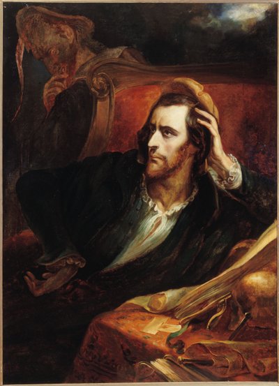 Fausto en su estudio, ca 1848 de Ary Scheffer