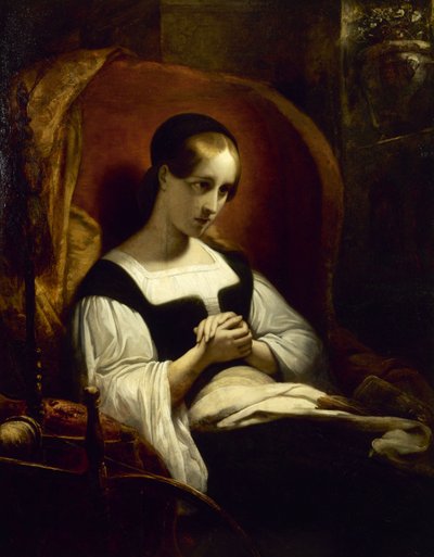 Marguerite en la rueca de Ary Scheffer