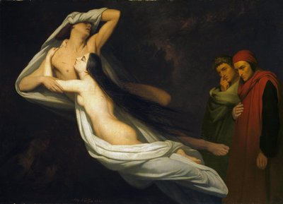 Paolo y Francesca, 1854 de Ary Scheffer