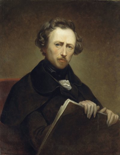 Autorretrato a los 43 años de Ary Scheffer