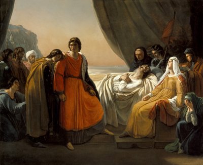 La muerte de San Luis, c. 1817 de Ary Scheffer