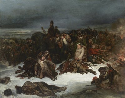 La retirada del ejército de Napoleón de Rusia en 1812 de Ary Scheffer