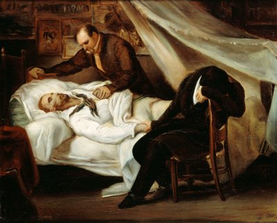 La muerte de Théodore Géricault, 1824 de Ary Scheffer