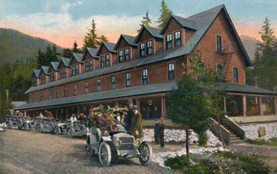 Posada del Parque Nacional del Monte Rainier, c1916 de Asahel Curtis