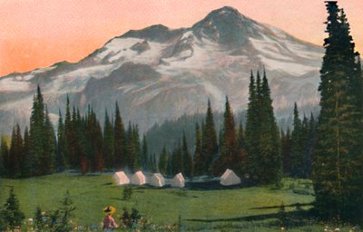 Monte Rainier desde Indian Henrys, c1916 de Asahel Curtis