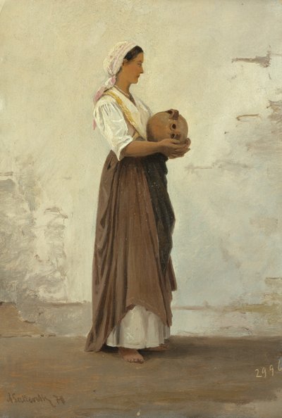 Chica de Capri, 1871 de Ascan Lutteroth