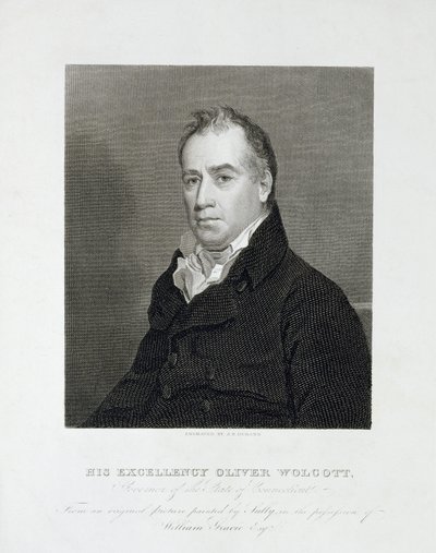 Su Excelencia Oliver Wolcott, Gobernador del Estado de Connecticut, c. 1820 de Asher Brown Durand