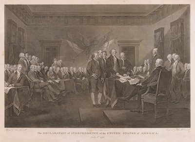 Firma de la Declaración de Independencia de Asher Brown Durand